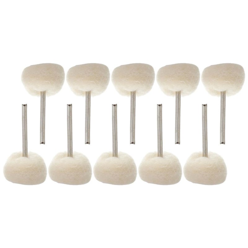 10Pcs Wool Polishing Wheels For Watch Crystal Metal Ceramic Polisher Drill Accessories - Image 1